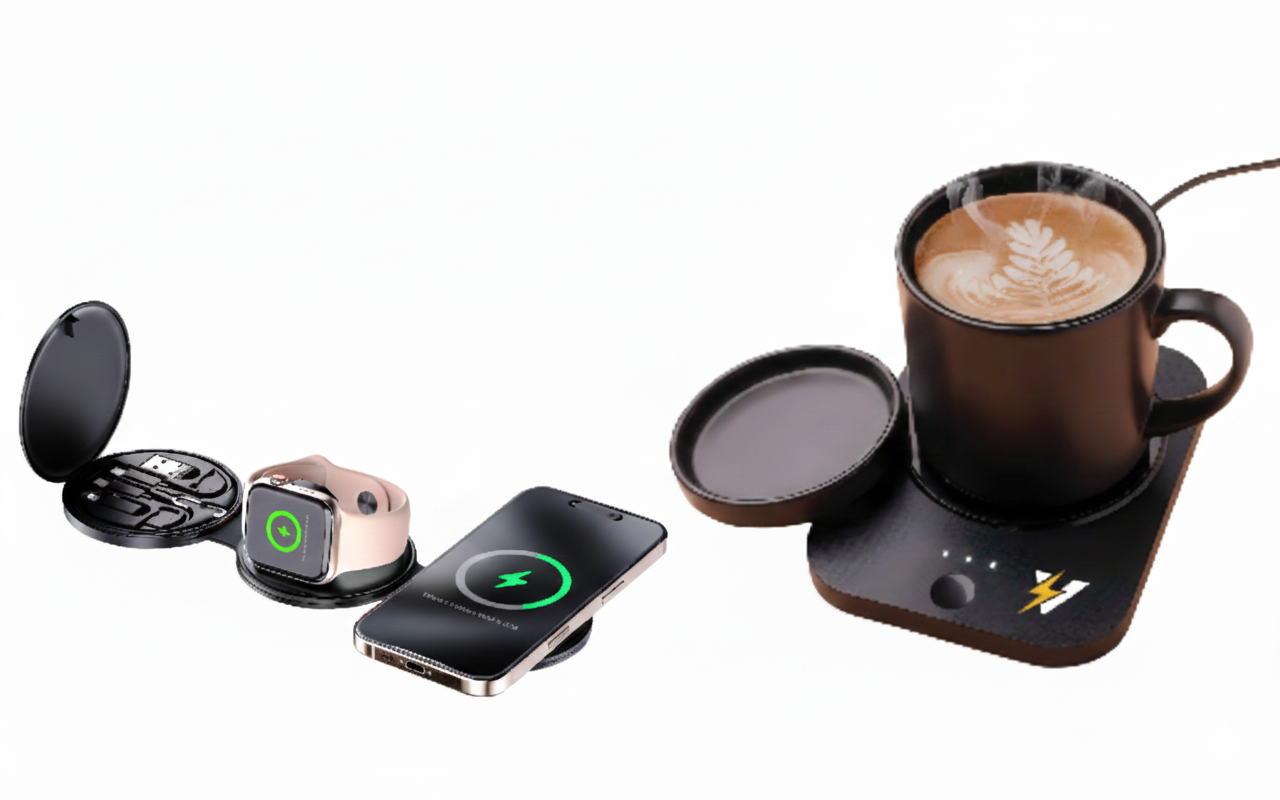 Complete Wireless Charging & Comfort Bundle for Your Desk product image